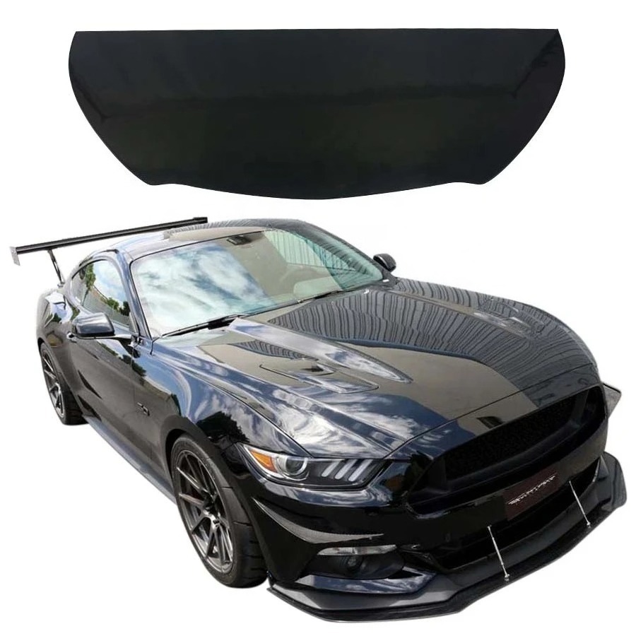 High Quality 100% Fit APR Style Wet Vacuum Carbon Bolt-On Body Kit 2015-2017 for Mustang Bumper Front Lip Chin Splitter